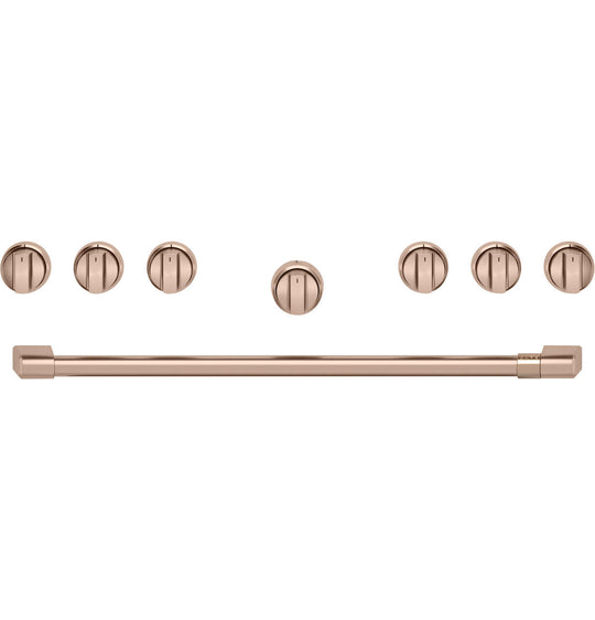 Cafe CXPR6HKPTCU Café™ 36" Brushed Copper Handle & Knob Set For Pro Range And Rangetop