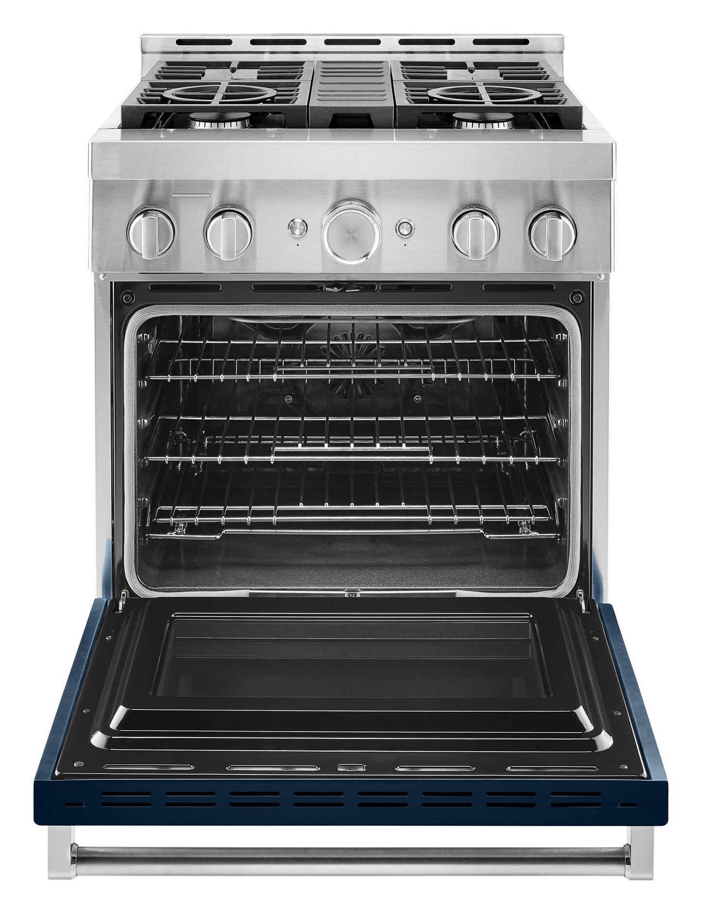 Kitchenaid KFGC500JIB Kitchenaid® 30'' Smart Commercial-Style Gas Range With 4 Burners - Ink Blue