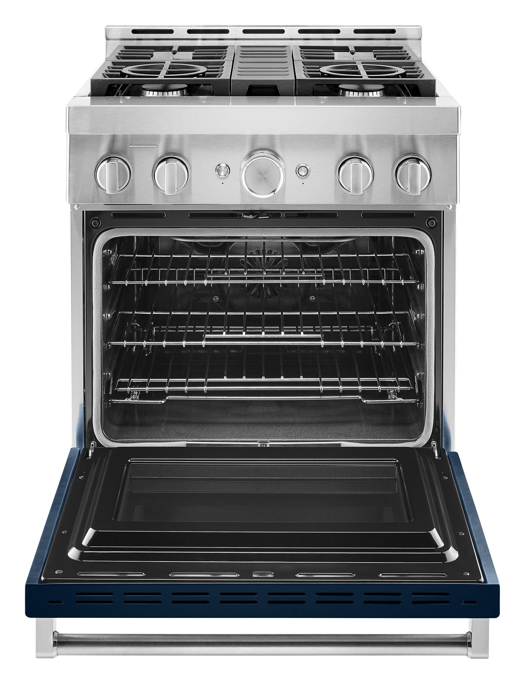 Kitchenaid KFGC500JIB Kitchenaid® 30'' Smart Commercial-Style Gas Range With 4 Burners - Ink Blue