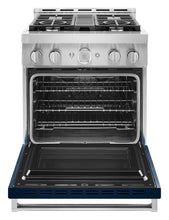 Kitchenaid KFGC500JIB Kitchenaid® 30'' Smart Commercial-Style Gas Range With 4 Burners - Ink Blue