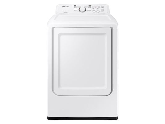 Samsung DVE41A3000W 7.2 Cu. Ft. Electric Dryer With Sensor Dry And 8 Drying Cycles In White, Open Box