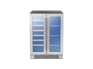 Zephyr PRWB24C32BG 24" French Door Dual Zone Wine & Beverage Cooler