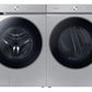 Samsung DVE53BB8900TA3 Bespoke 7.6 Cu. Ft. Ultra Capacity Electric Dryer With Ai Optimal Dry And Super Speed Dry In Silver Steel