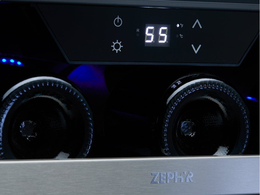 Zephyr PRW24F01AG 24" Single Zone Wine Cooler - Full Size
