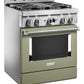 Kitchenaid KFGC500JAV Kitchenaid® 30'' Smart Commercial-Style Gas Range With 4 Burners - Avocado Cream