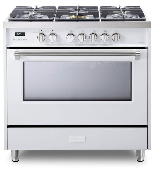Verona VDFSGE365W White 36" Dual Fuel - Designer Series