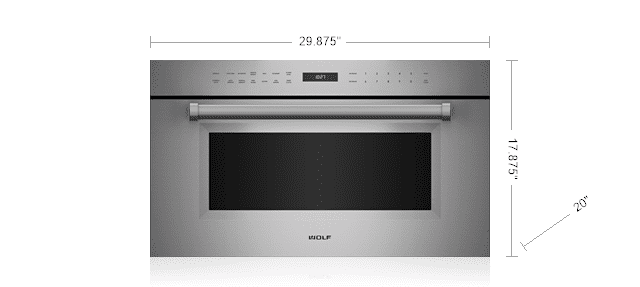 Wolf MDD30PMSPH 30" M Series Professional Drop-Down Door Microwave Oven