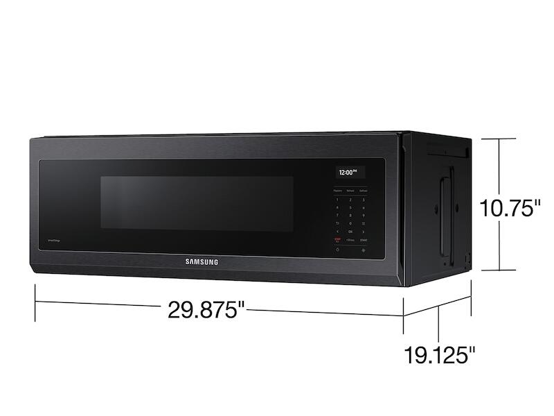 Samsung ME11A7710DG 1.1 Cu. Ft. Smart Slim Over-The-Range Microwave With 550 Cfm Hood Ventilation, Wi-Fi & Voice Control In Black Stainless Steel