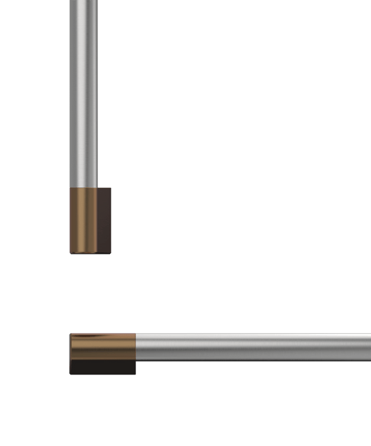 Fisher & Paykel AHP3RD3084WDC Professional Round Flush Handle Kit For Integrated Refrigerator Freezer, 30"