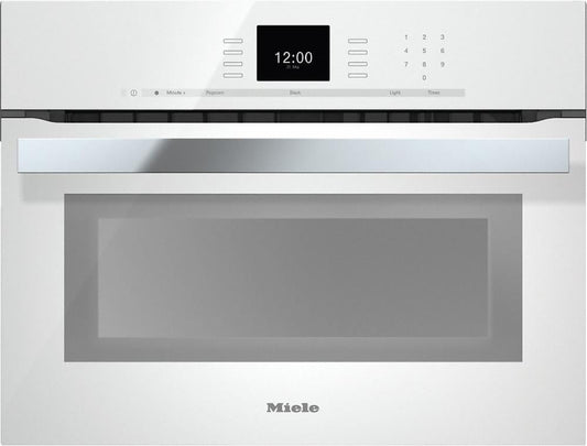 Miele H6600BMWH H 6600 Bm 24 Inch Speed Oven With Combi-Modes And Roast Probe For Precise-Temperature Cooking.- Brilliant White
