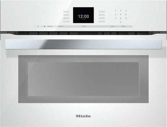 Miele H6600BMWH H 6600 Bm 24 Inch Speed Oven With Combi-Modes And Roast Probe For Precise-Temperature Cooking.- Brilliant White