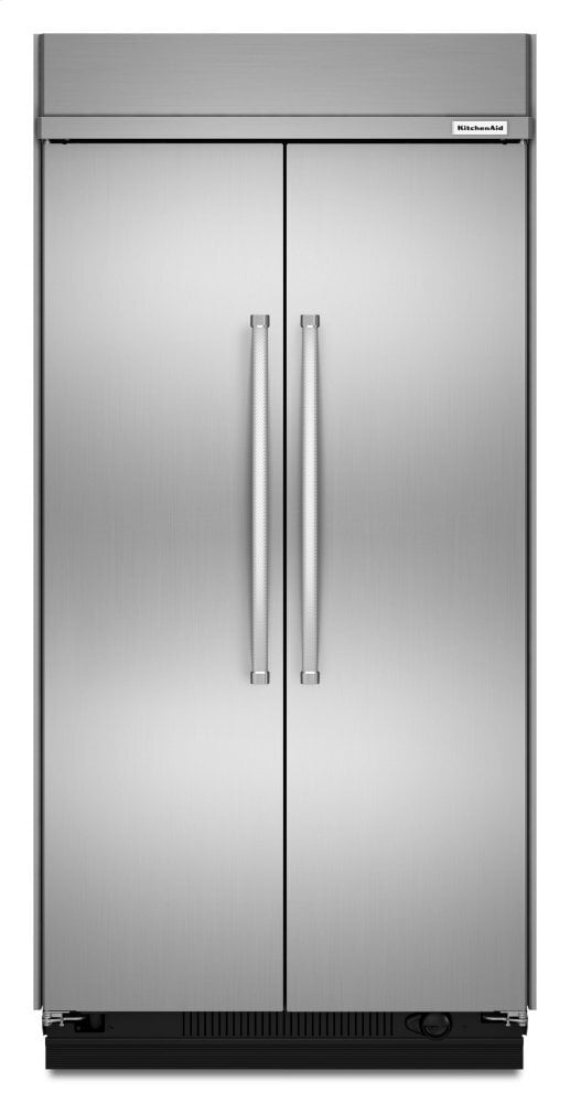 Kitchenaid KBSN608ESS 30.0 Cu. Ft 48-Inch Width Built-In Side By Side Refrigerator With Printshield&#8482; Finish - Stainless Steel With Printshield&#8482; Finish