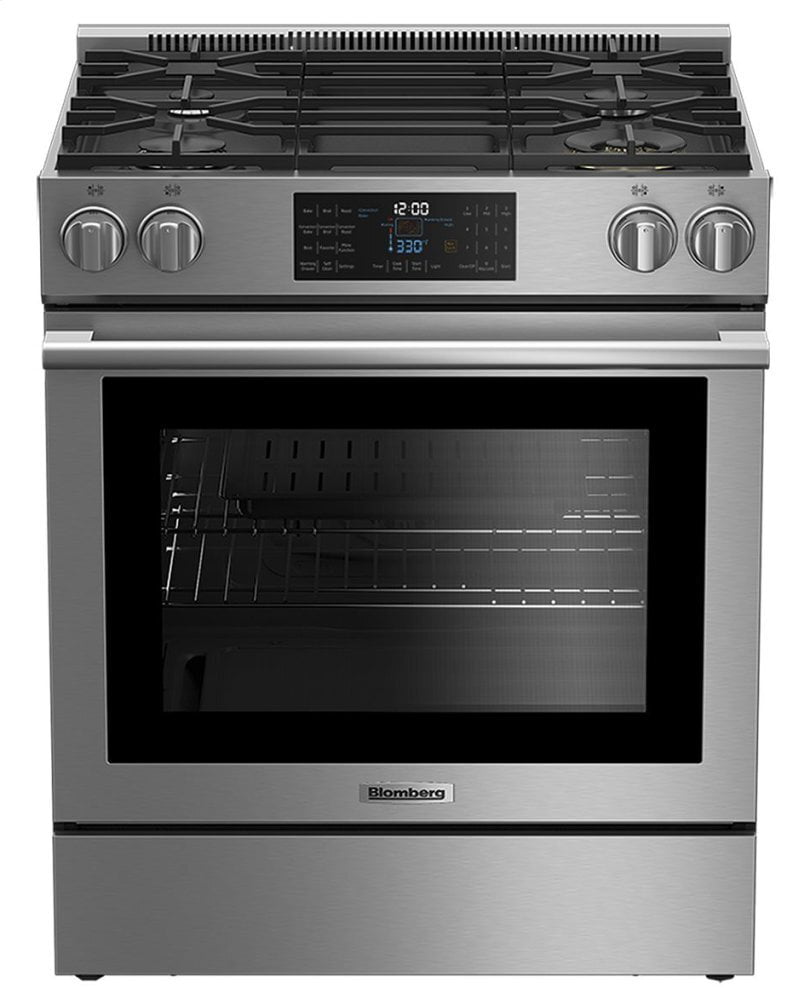 Blomberg Appliances BGR30420SS 30" Gas Stainless Range With 5.7 Cu Ft Self Clean Oven, 4 Burner