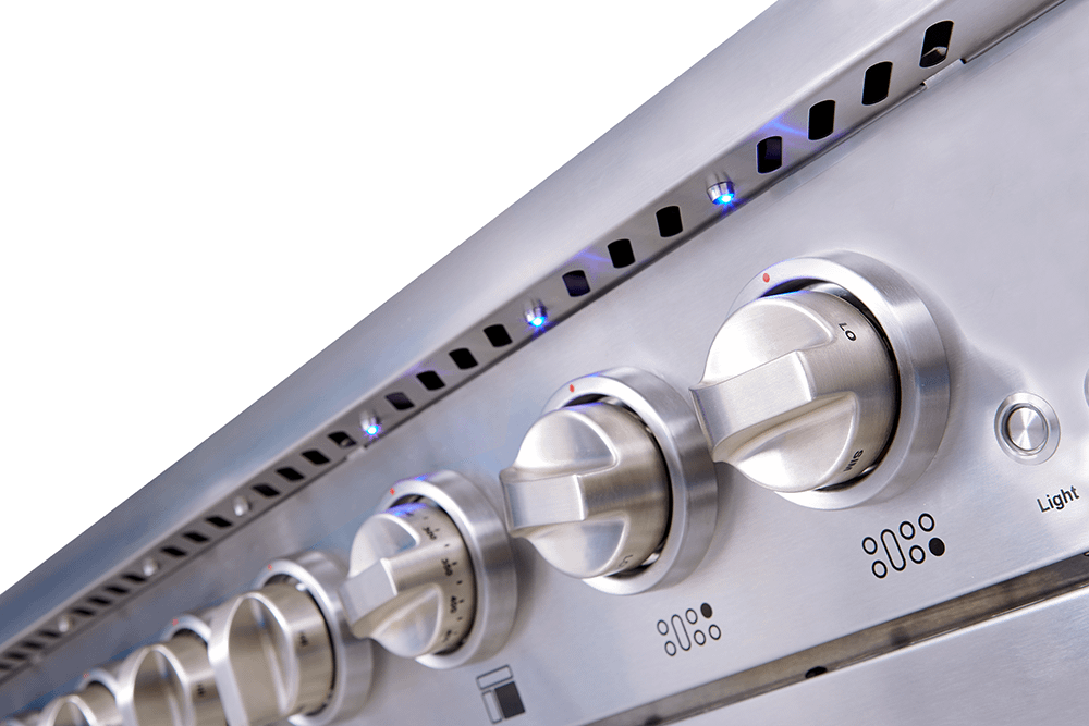 Thor Kitchen HRG4808ULP 48 Inch 6 Burner Professional Gas Range (Video Demo) - Liquid Propane