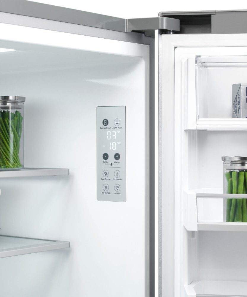 Fisher & Paykel RF203QDUVX1 Freestanding Quad Door Refrigerator Freezer, 36