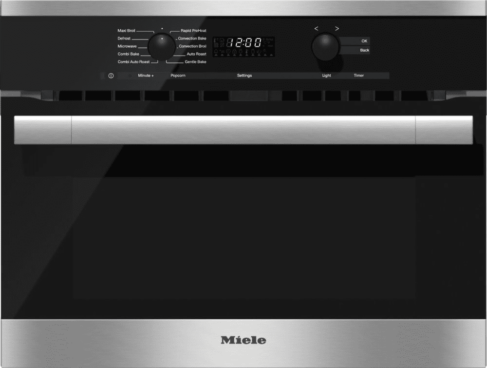 Miele H6100BMAM Stainless Steel - 24 Inch Speed Oven With Electronic Clock/Timer And Combination Modes For Quick, Perfect Results.