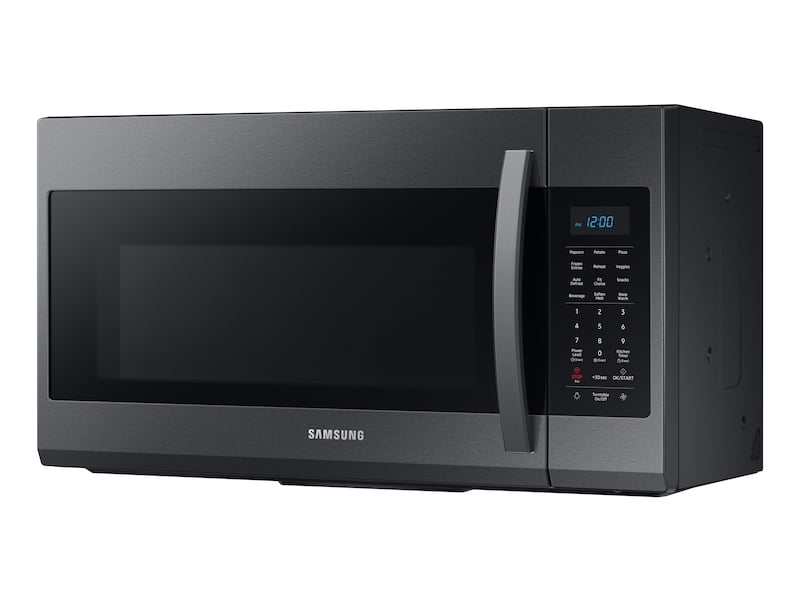 Samsung ME19R7041FG 1.9 Cu Ft Over The Range Microwave With Sensor Cooking In Black Stainless Steel