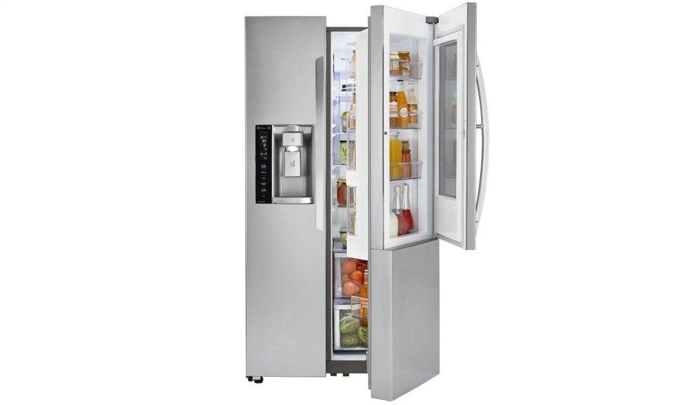 Lg LSXS26396S 26 Cu.Ft. Smart Wi-Fi Enabled Instaview™ Door-In-Door® Refrigerator