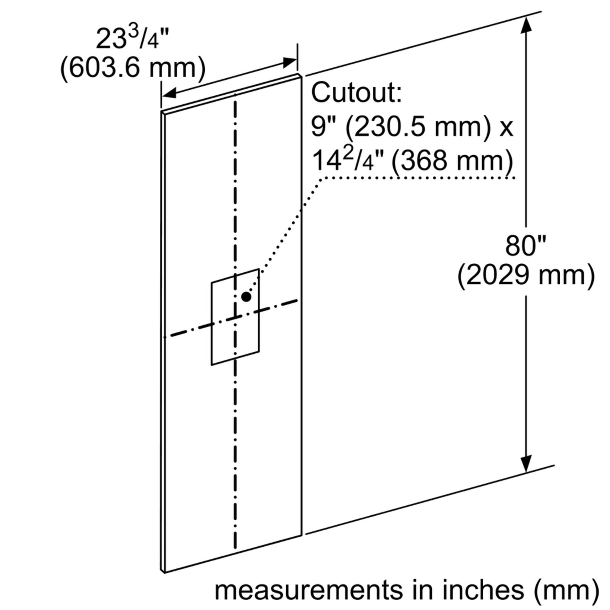 Thermador TFL24ID905 Door Panel Tfl24Id905