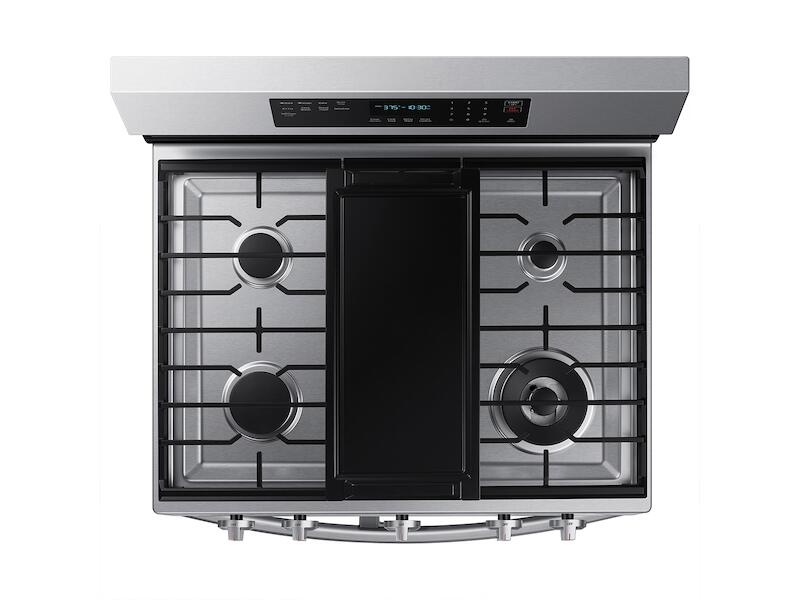 Samsung NX60A6751SS 6.0 Cu. Ft. Smart Freestanding Gas Range With Flex Duo&#8482;, Stainless Cooktop & Air Fry In Stainless Steel