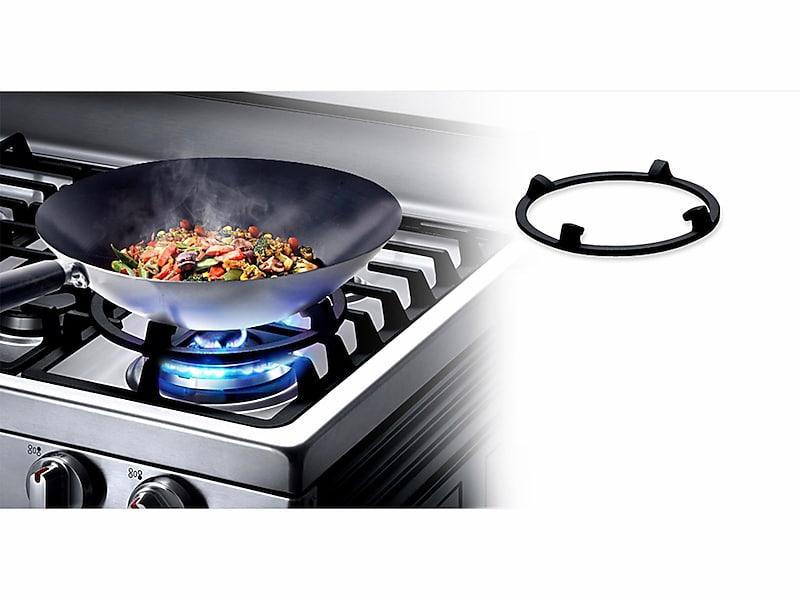Samsung NX58H5650WS 5.8 Cu. Ft. Gas Range With True Convection In Stainless Steel