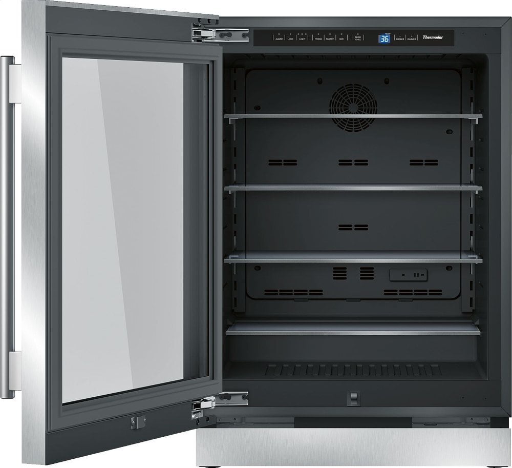 Thermador T24UR910LS 24-Inch Under-Counter Glass Door Refrigerator