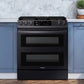 Samsung NY63T8751SG 6.3 Cu. Ft. Flex Duo™ Front Control Slide-In Dual Fuel Range With Smart Dial, Air Fry & Wi-Fi In Black Stainless Steel