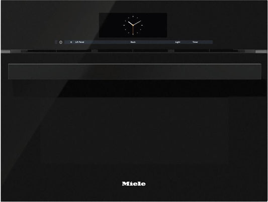 Miele DGC68001BK Dgc 6800-1 Steam Oven With Full-Fledged Oven Function And Xl Cavity Combines Two Cooking Techniques - Steam And Convection.- Obsidian Black