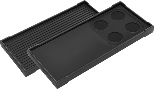 Forzacucina FAGP Double-Sided Cast Iron Griddle + Grill Plate