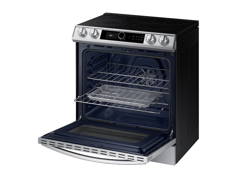 Samsung NE63T8711SS 6.3 Cu. Ft. Front Control Slide-In Electric Range With Smart Dial, Air Fry & Wi-Fi In Stainless Steel