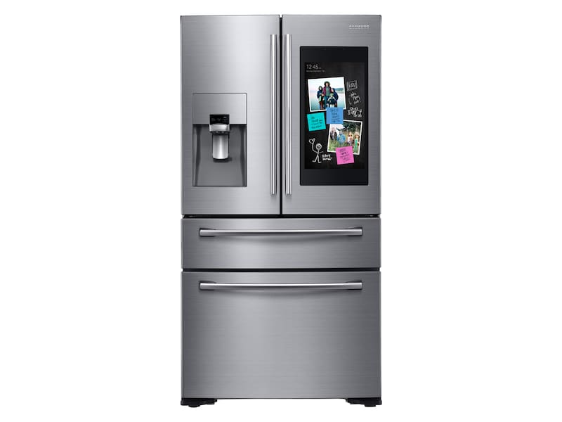 Samsung RF22NPEDBSR 22 Cu. Ft. Family Hub&#8482; Counter Depth 4-Door French Door Refrigerator In Stainless Steel