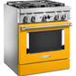 Kitchenaid KFDC500JYP Kitchenaid® 30'' Smart Commercial-Style Dual Fuel Range With 4 Burners - Yellow Pepper