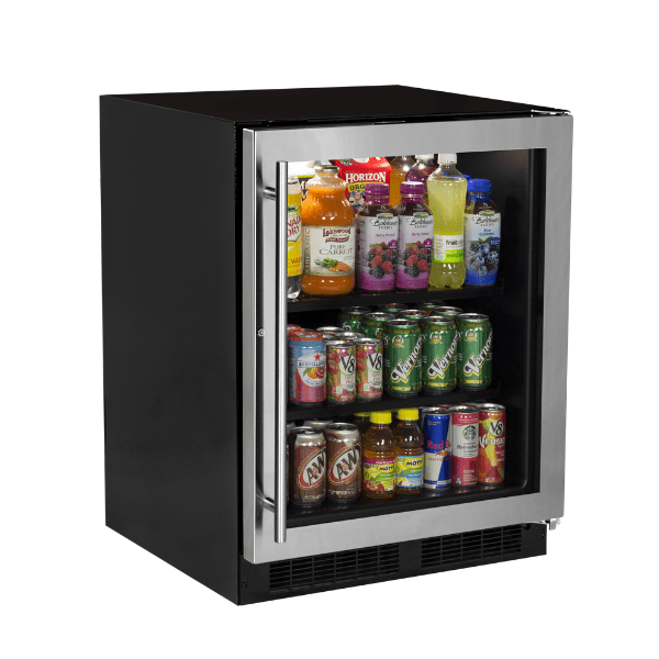 Marvel MARE124SG31A 24-In Low Profile Built-In High-Capacity Refrigerator With Door Style - Stainless Steel Frame Glass
