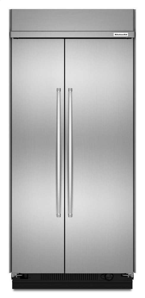 Kitchenaid KBSN602ESS 25.5 Cu. Ft 42-Inch Width Built-In Side By Side Refrigerator With Printshield™ Finish - Stainless Steel With Printshield™ Finish