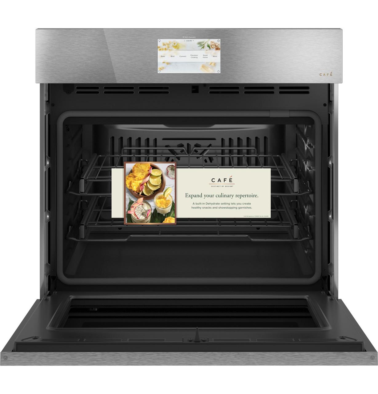 Cafe CTS90DM2NS5 Café™ Minimal Series 30" Smart Built-In Convection Single Wall Oven In Platinum Glass