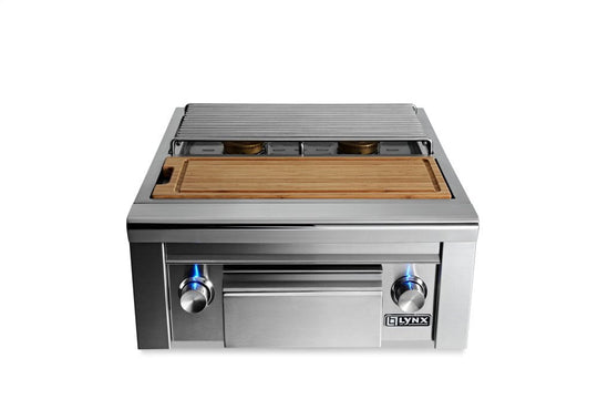Lynx LSB2PC1LP Prep Center With Double Side Burner Lp