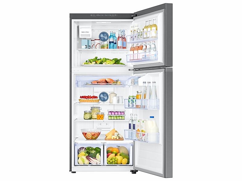 Samsung RT21M6215SR 21 Cu. Ft. Top Freezer Refrigerator With Flexzone™ And Ice Maker In Stainless Steel
