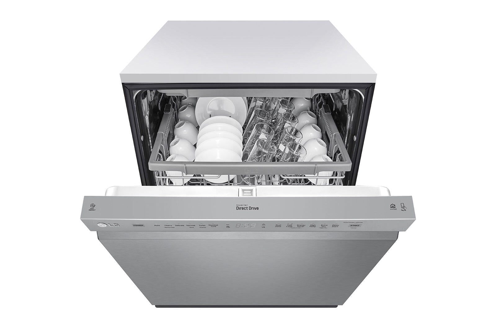 Lg LDFN4542S Front Control Dishwasher With Quadwash™
