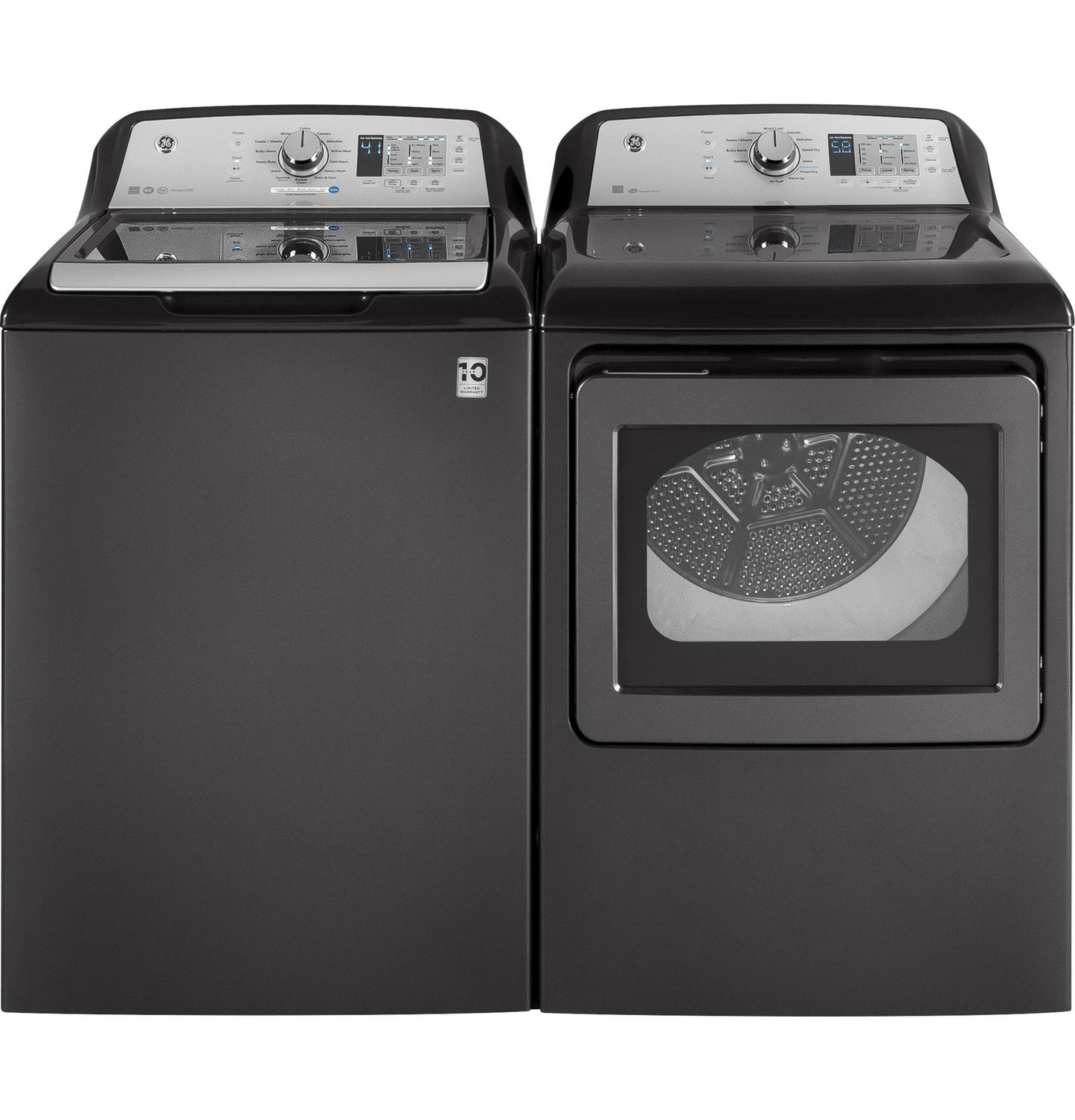 Ge Appliances GTD65EBPLDG Ge® 7.4 Cu. Ft. Capacity Aluminized Alloy Drum Electric Dryer With He Sensor Dry