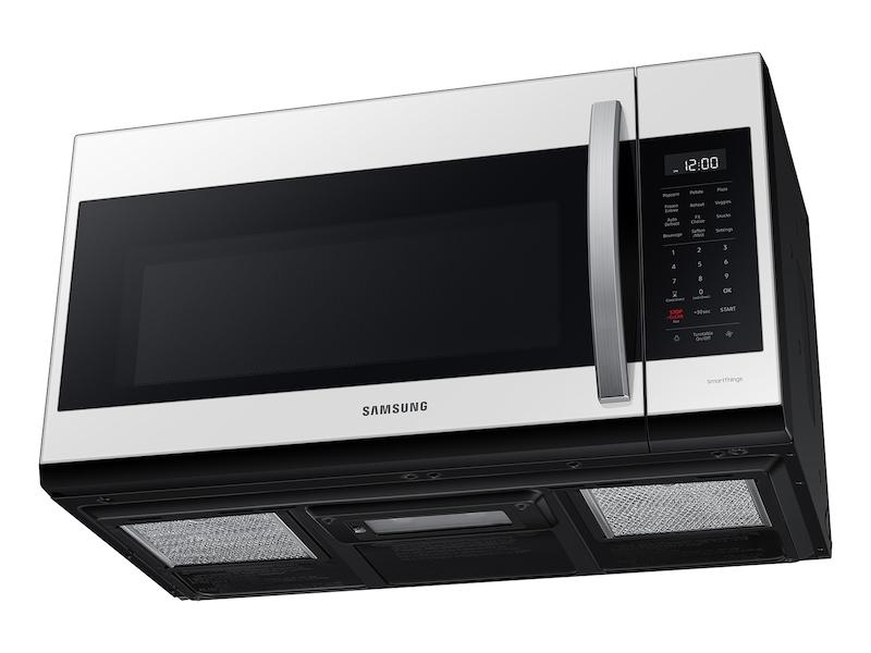 Samsung ME19CB704112 Bespoke Smart 1.9 Cu. Ft. Over-The-Range Microwave With Sensor Cook In White Glass