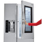 Lg LSXC22396S 22 Cu.Ft. Smart Wi-Fi Enabled Instaview™ Door-In-Door® Counter-Depth Refrigerator