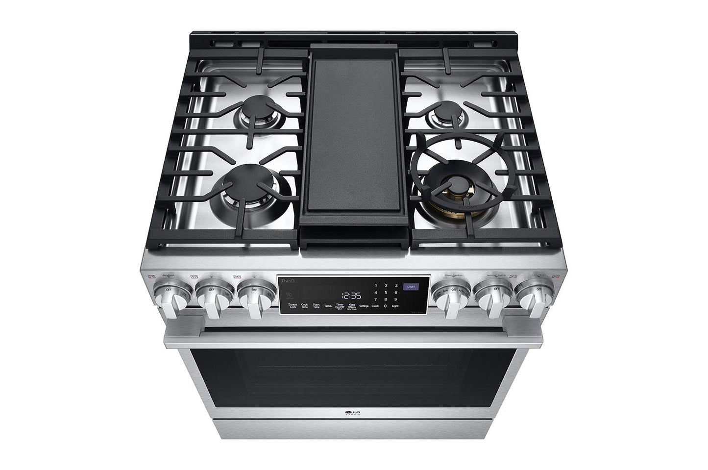 Lg LSGS6338F Lg Studio 6.3 Cu. Ft. Instaview® Gas Slide-In Range With Probake Convection® And Air Fry