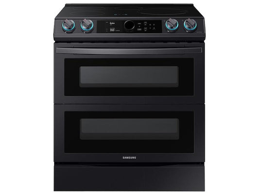 Samsung NE63T8951SG 6.3 Cu. Ft. Smart Slide-In Induction Range With Flex Duo&#8482;, Smart Dial & Air Fry In Black Stainless Steel