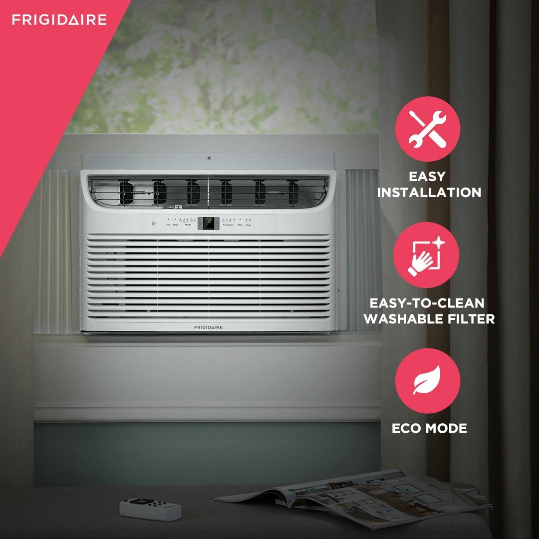 Frigidaire FHWH112WA1 Frigidaire 11,000 Btu Window Air Conditioner With Supplemental Heat And Slide Out Chassis