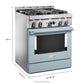 Kitchenaid KFGC500JMB Kitchenaid® 30'' Smart Commercial-Style Gas Range With 4 Burners - Misty Blue