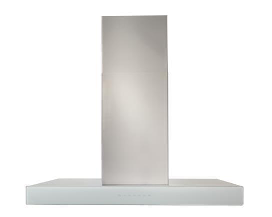 Best Range Hoods ICB3I36SBW Ispira 36-In. 650 Max Cfm Stainless Steel Island Range Hood With Purled™ Light System And White Glass
