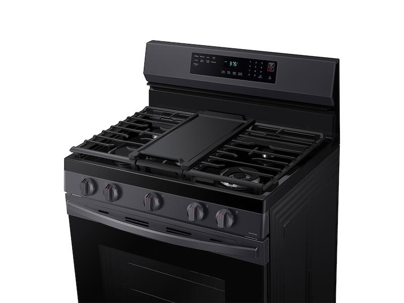 Samsung NX60A6511SG 6.0 Cu. Ft. Smart Freestanding Gas Range With No-Preheat Air Fry & Convection In Black Stainless Steel