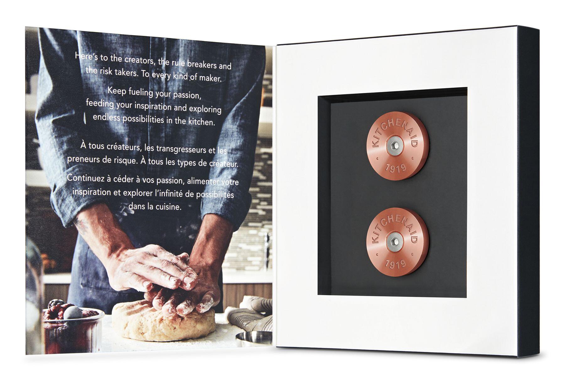 Kitchenaid W11368841CF Kitchenaid® Commercial-Style Range Handle Medallion Kit - Copper