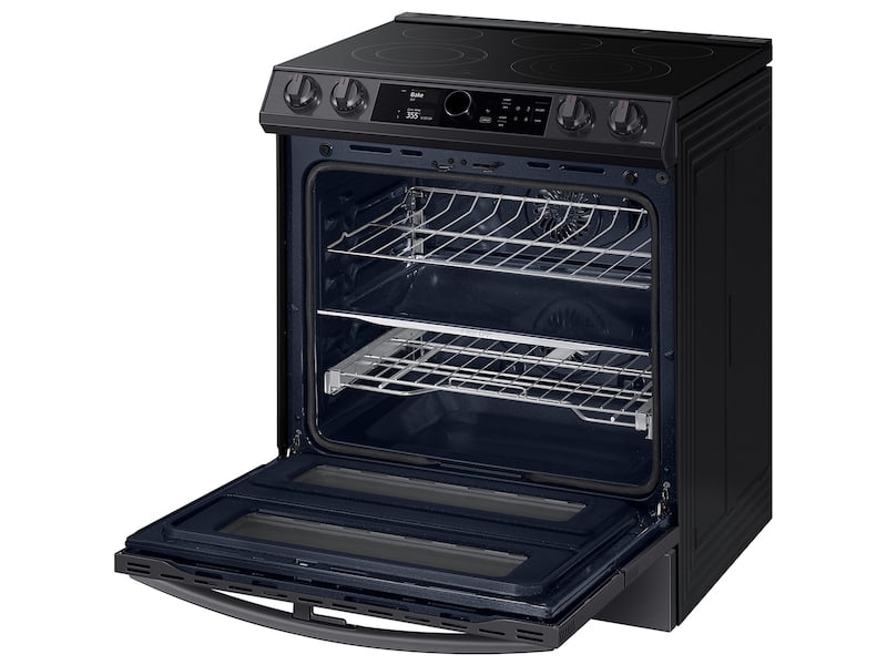 Samsung NE63T8751SG 6.3 Cu. Ft. Flex Duo&#8482; Front Control Slide-In Electric Range With Smart Dial, Air Fry & Wi-Fi In Black Stainless Steel