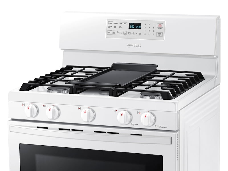 Samsung NX58T5601SW 5.8 Cu. Ft. Freestanding Gas Range With Convection In White